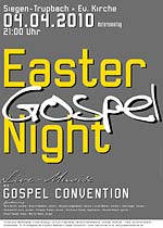 Plakat "Easter Gospel Night"