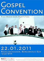 Plakat Gospel Convention Konzerte 2010