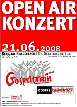Plakat Gospeltrain & Gospel Convention