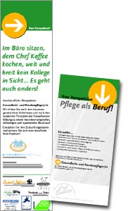 Pflegeschule, Poster + Flyer