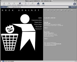 WebSite Rock against Halloween